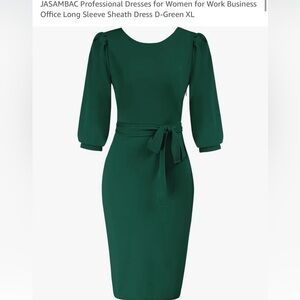 XL 16/18 low sexy back beautiful emerald green tailored dress nwt